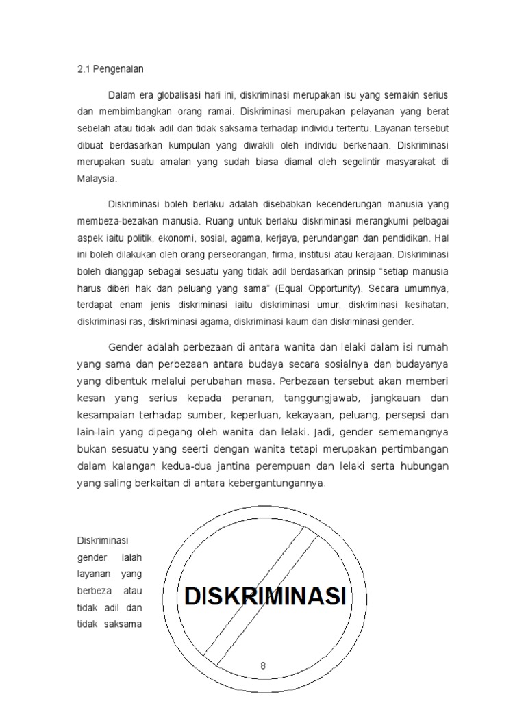 Diskriminasi Gender Pdf