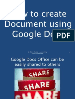 How To Create A Document Using Google Docs PDF