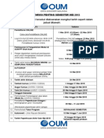 Tarikh Tarikh Penting Paparan Pelajar