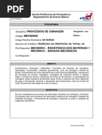 Bl 07 - Prog. Processo de Usinagem