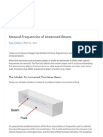 Natural Frequencies of Immersed Beams _ COMSOL Blog