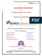 64693442 Summer Internship Project of Icicidirect Com on Comparative Analysis