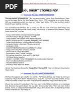 Download Telugu Stories 2 by balajivangaru SN272187540 doc pdf