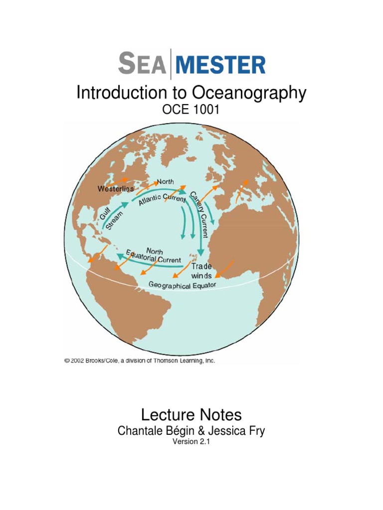 Oceanography Course Overview OCE 1001 | PDF | Plate Tectonics ...