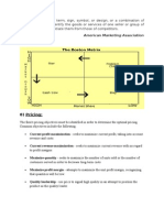 Pricing and Distribution Strategies