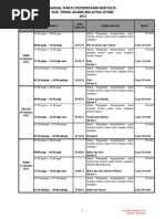 Jadual Waktu Peperiksaan STAM 2015 Bukustam