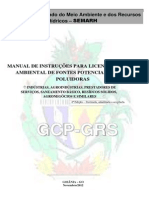 Manual de Instrucao para Licenciamento Ambiental GCP 2013