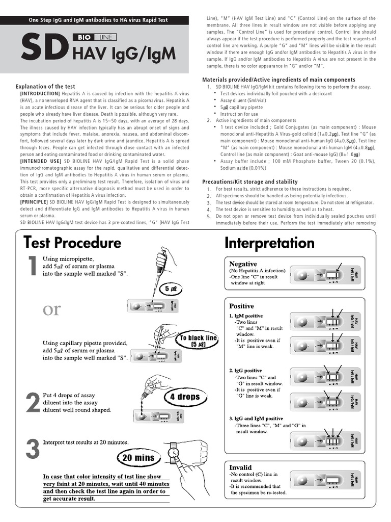 13fk10 Hav Igg-Igm (D) Ins (En) Ce | PDF | Immunoglobulin G | Infection
