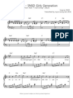 Promise SNSD Sheet Music