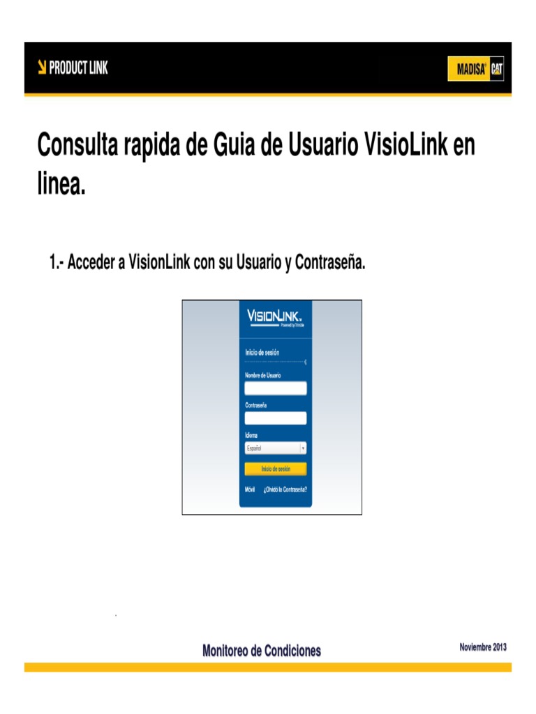 Guía de Usuario para VisionLink | PDF | Informática | Informática y ...