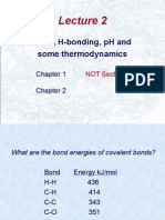 Water, H-Bonding, PH and Some Thermodynamics: NOT Section 1.4