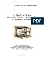 Historiadelaeducacionenlaespaacontemporanea 120514152827 Phpapp01