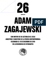Poemas de Adam Zagajewski 