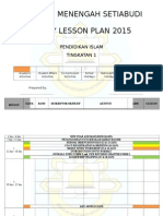Sekolah Menengah Setiabudi Yearly Lesson Plan 2015: Pendidikan Islam Tingkatan 1