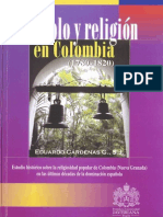 Pueblo y Religion en Colombia 1780 1820