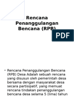 Rencana Penanggulangan Bencana Desa