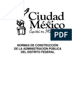 Normas de construcción de la administración pública del Distrito Federal