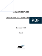 Korean Register HAZID Report Container Securing Operation