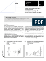 Solid State Physics: Debye-Scherrer Photography