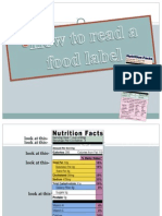 Food Label Reading PowerPoint