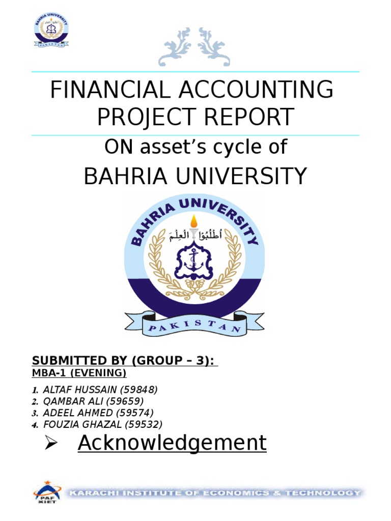 Accounting Project Report | PDF | Depreciation | Economies