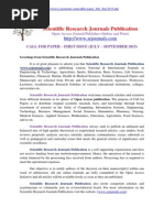  Scientific Research Journals(Call for Papers)