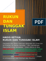 HADIS 3 Rukun Dan Tunggak Islam