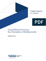 Geopolitical Economy: The Discipline of Multipolarity