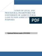 Procedural Framework - Conversion of Agri Land to Non-Agri Land - JNNURM