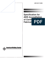 QC17-2008 Especificacion para Certificacion de Fabricacion de Soldaduras