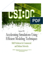 1550 - Accelerating Simulations Using Efficient Modeling Techniques