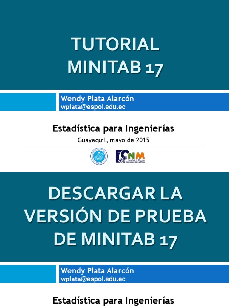 Tutorial para Descargar Minitab 17 | PDF | Histograma | Windows XP