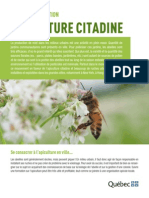 Fiche D'information Sur L'apiculture en Milieu Urbain