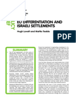 EU Differentiation and Israeli Settlements