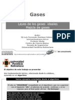 LEYES de LOS GASES Universidad Pontìficia Bolivariana MB