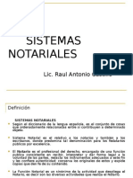 SISTEMAS NOTARIALES