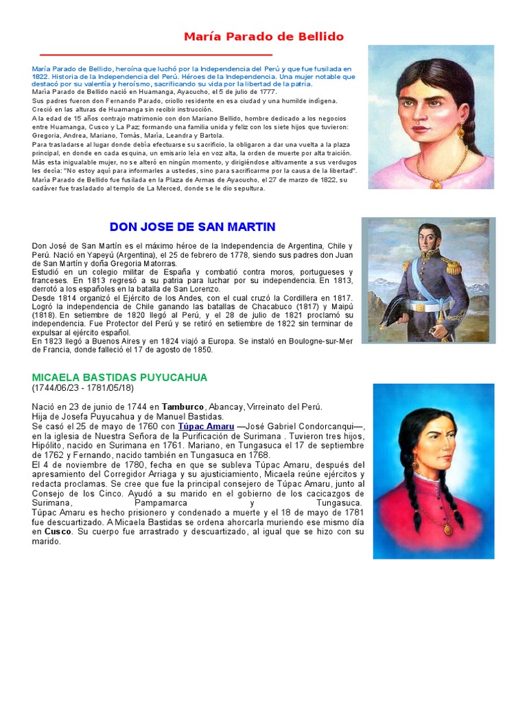 María Parado de Bellido | PDF | América del Sur | America latina