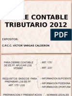 Cierre Contable y Tributario 2012