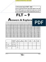 CAT 2001 Solutions Set 1 PDF