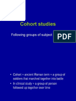 Cohort Studies: Following Groups of Subject Over Time