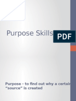 Purpose Skills 2014