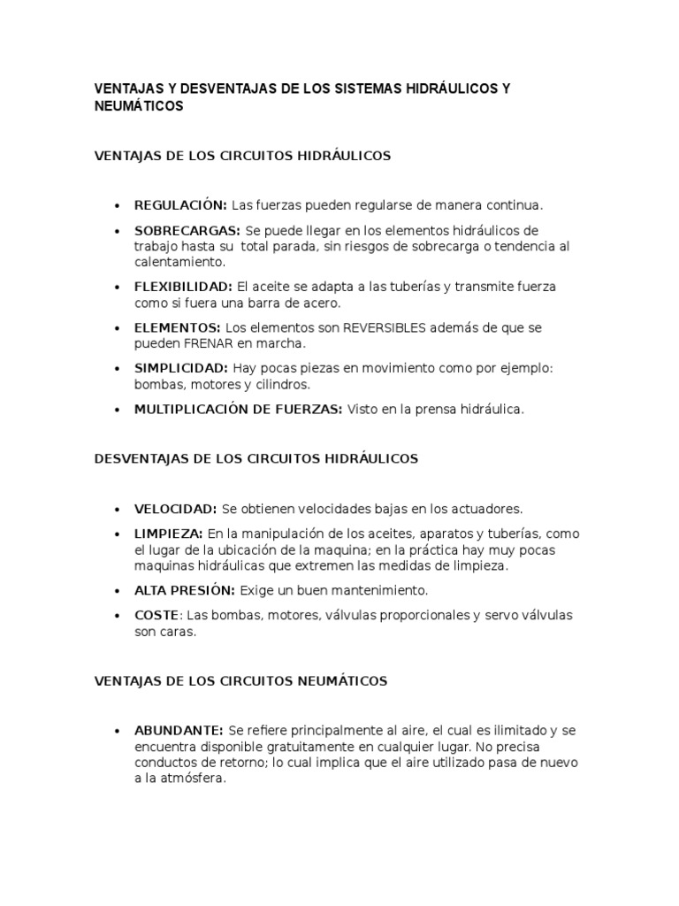 Ventajas y Desventajas de Los Sistemas Hidráulicos y Neumáticos, PDF, Solenoide