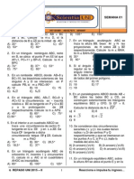 Geometría Semana 01: Repaso UNI 2015 - II