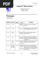 Firmware: Integra32 Release Notes