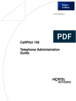 Call Pilot 150 Telephone Admin