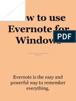 How To Use Evernote For Windows