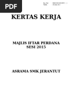 Kertas Kerja Majlis Berbuka Puasa