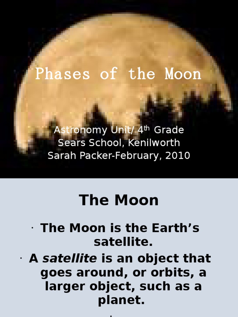 Moon Phases for 4th Grade Students | PDF | Celestial Mechanics | Moon