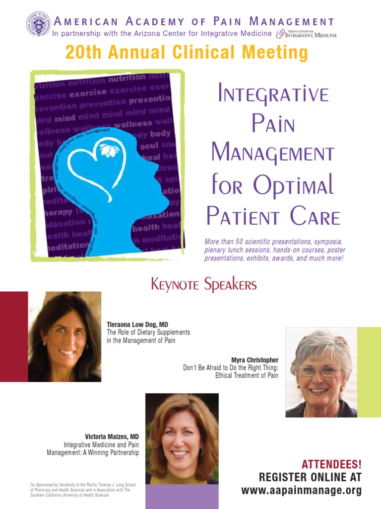 Am Acad Pain Management 2009 Brochure2 Pain Management Alternative