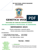 Efecto Ambiental y Expesion Genica-Efecto Maternal y Herencia Citoplasmatica